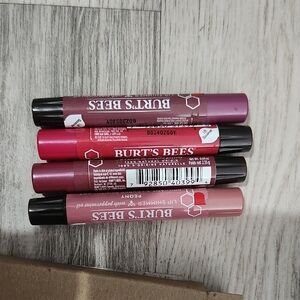 4 Color In 1 Box Burt's Bees Lip Shimmer Collection
